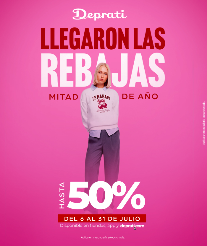 LLEGARON LAS REBAJAS DE MITAD DE AÑO EN DEPRATI