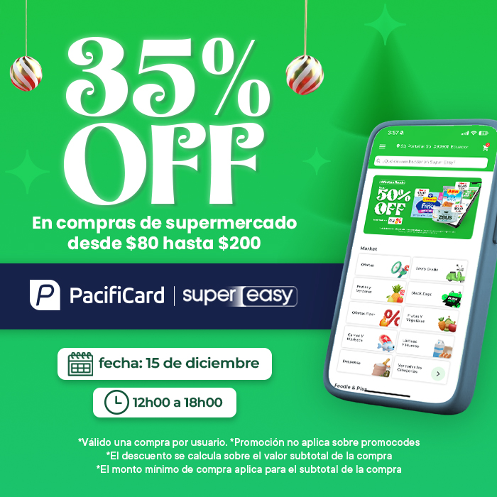 En Super easy 35% en todo tu super