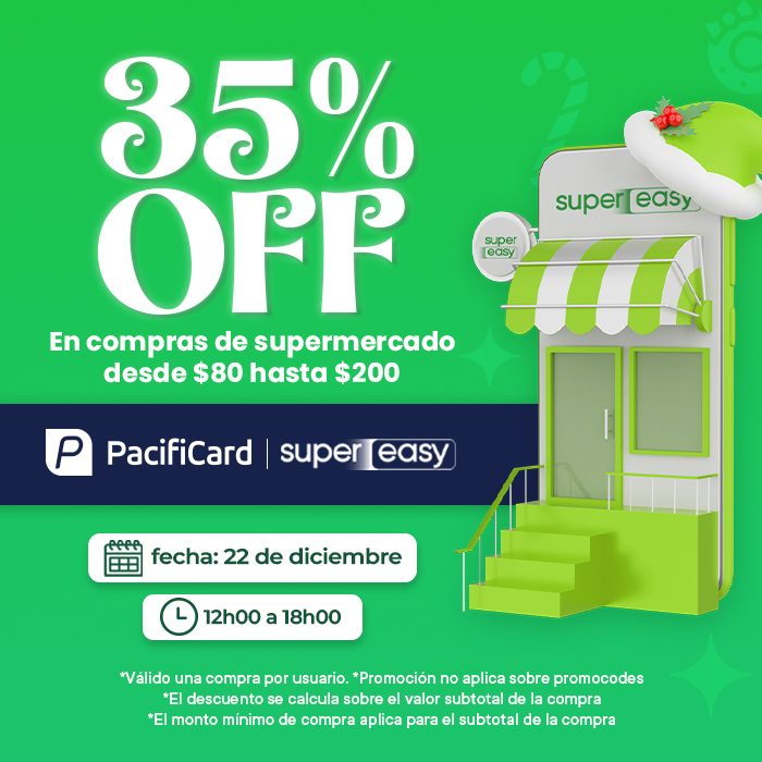 En Super easy 35% en todo tu super