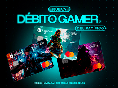 Pide y usa la Débito Gamer del Pacífico