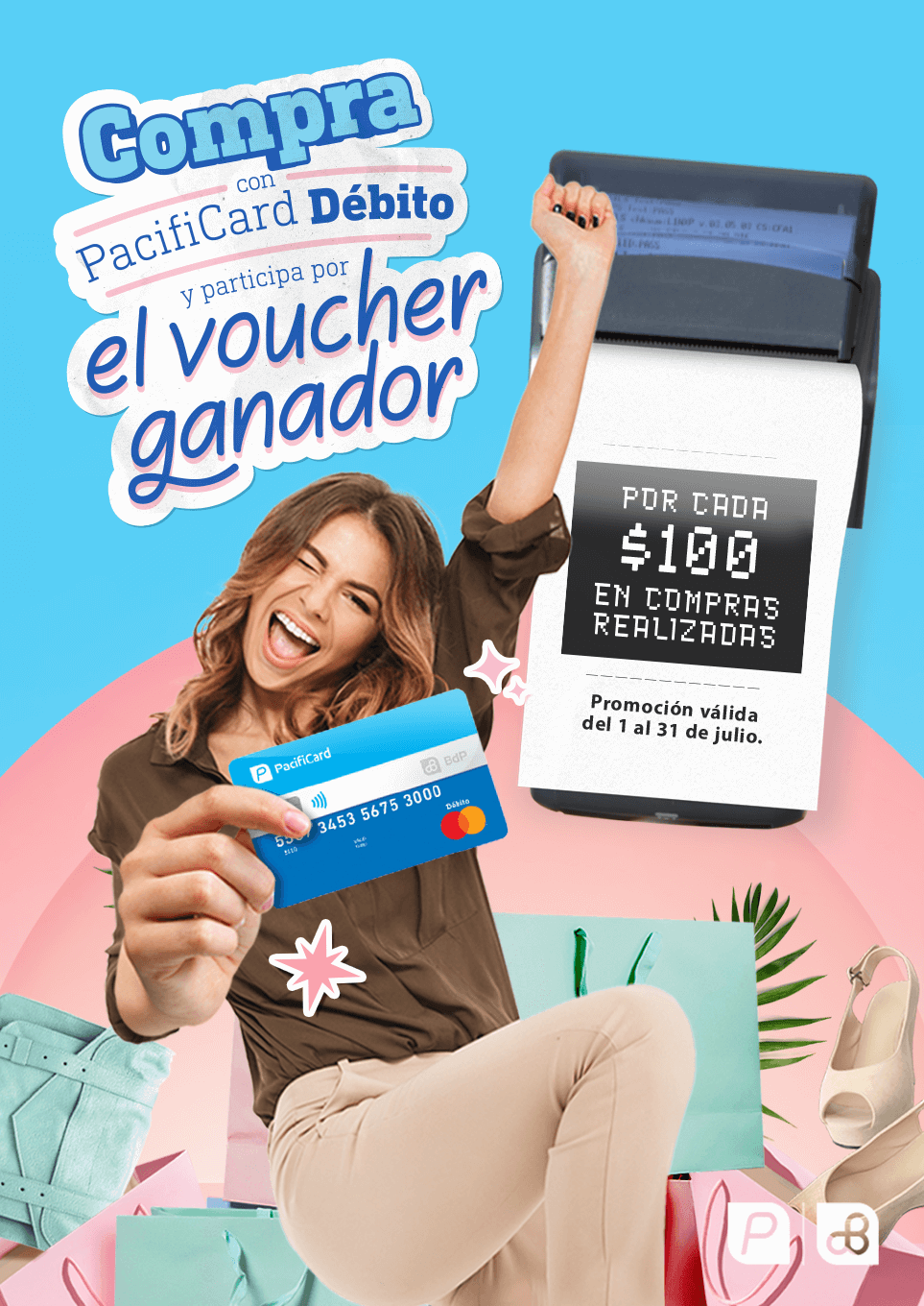 Compra con PacifiCard Débito y participa por el Voucher Ganador