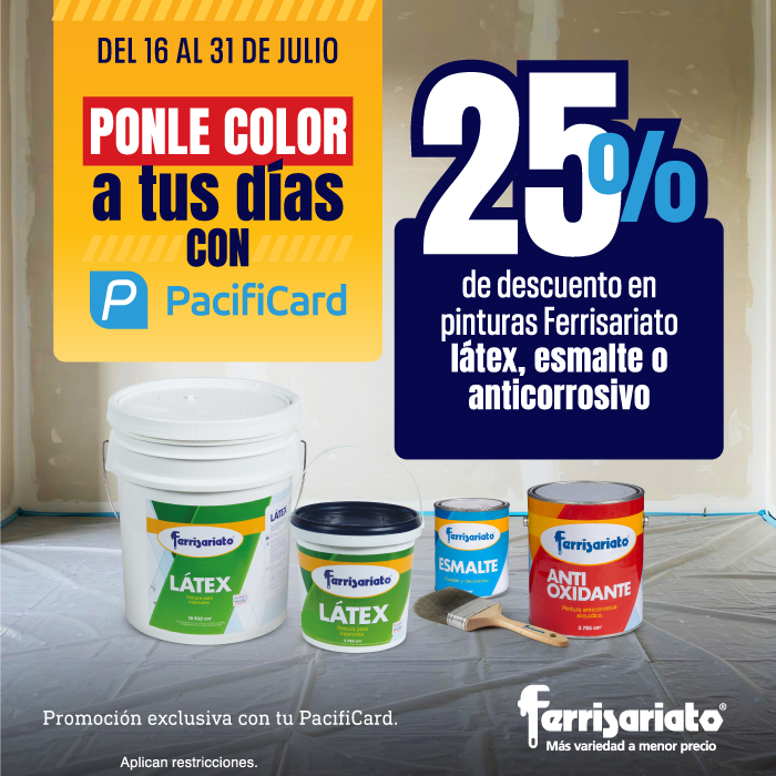 25% OFF en Pinturas con PacifiCard