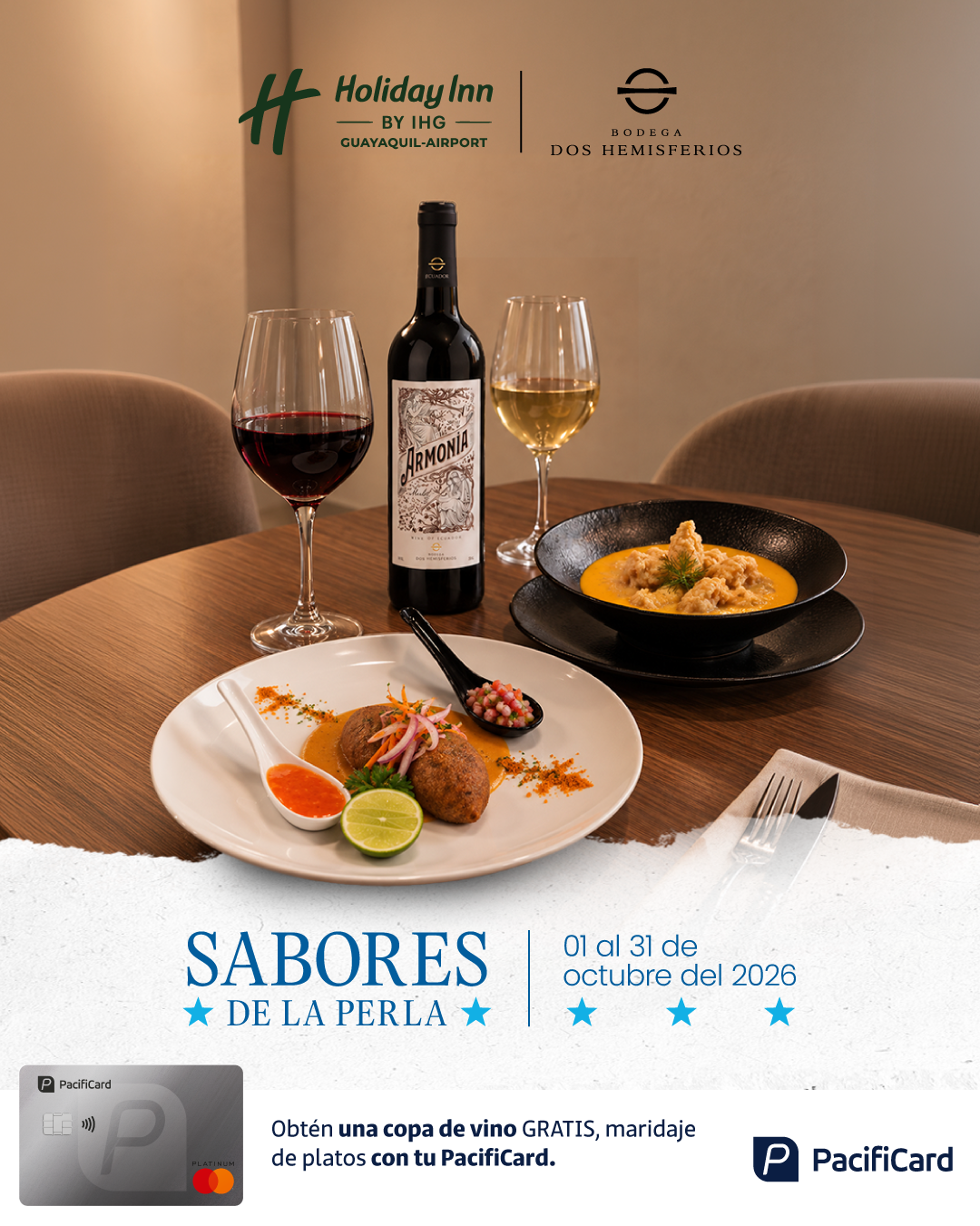Los mejores sabores de Guayaquil se disfrutan con un buen maridaje! 🍷✨