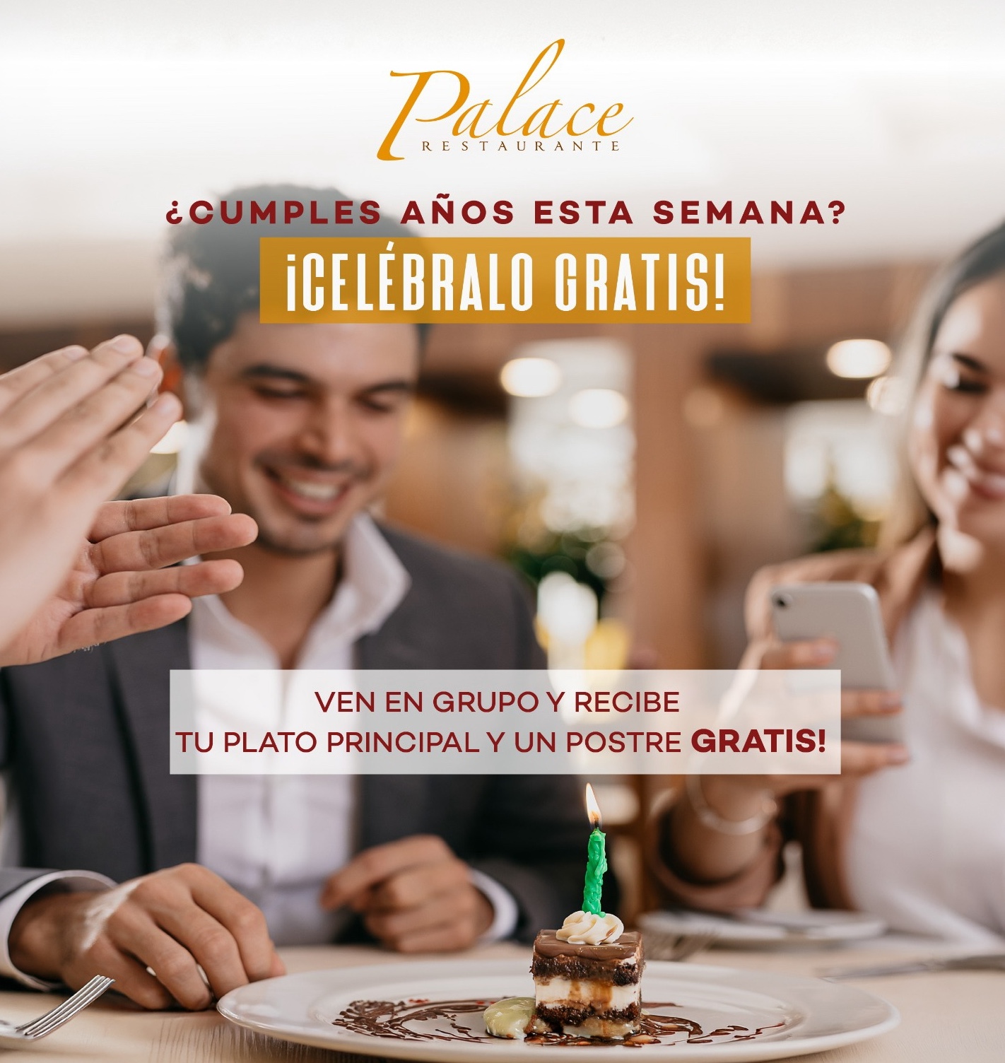 Celebra tu cumpleaños gratis en Hotel Palace