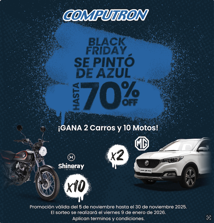 BLACK FRIDAY SE PINTÓ DE AZUL CON COMPUTRÓN