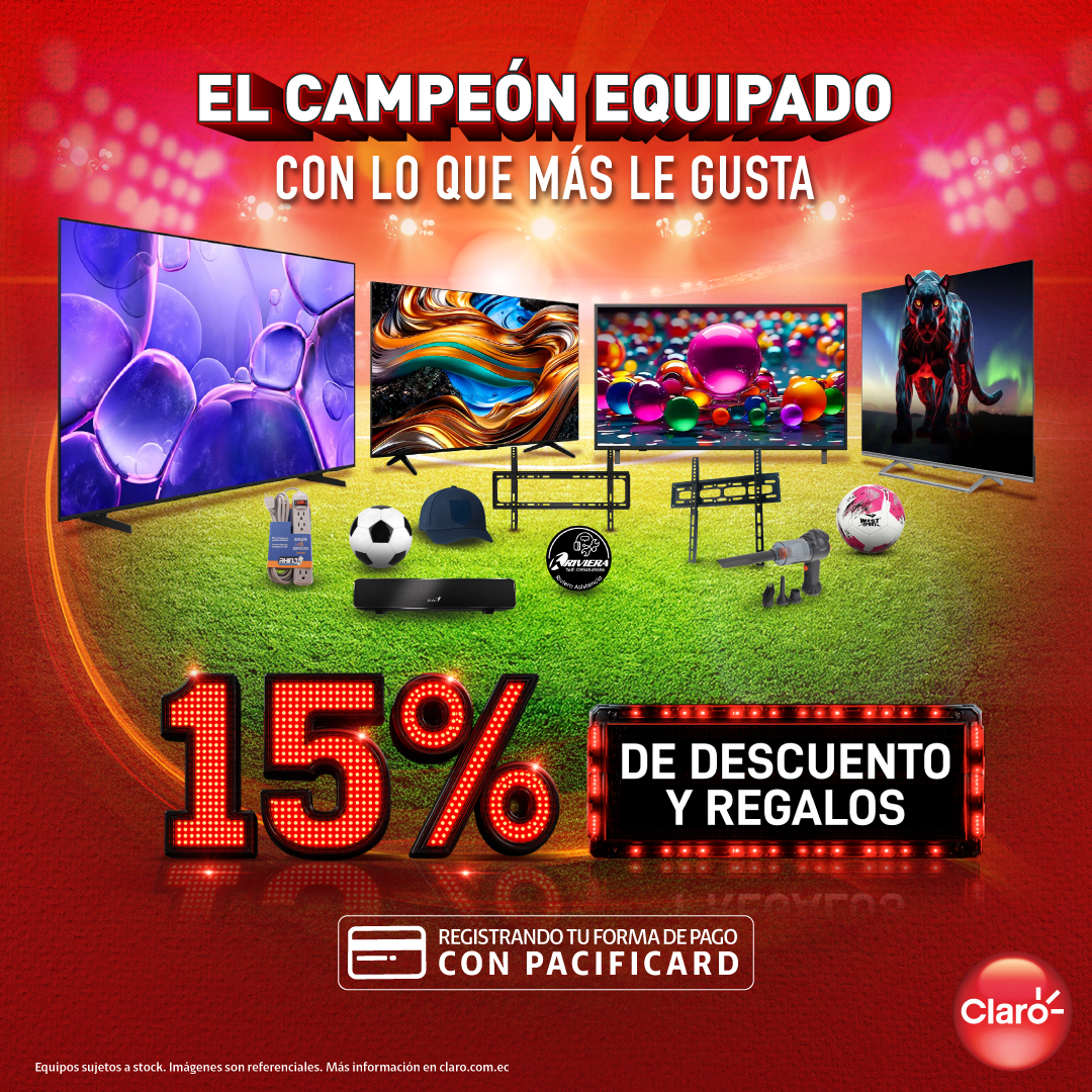 CLARO y PacifiCard equipan al campeón con lo que más le gusta