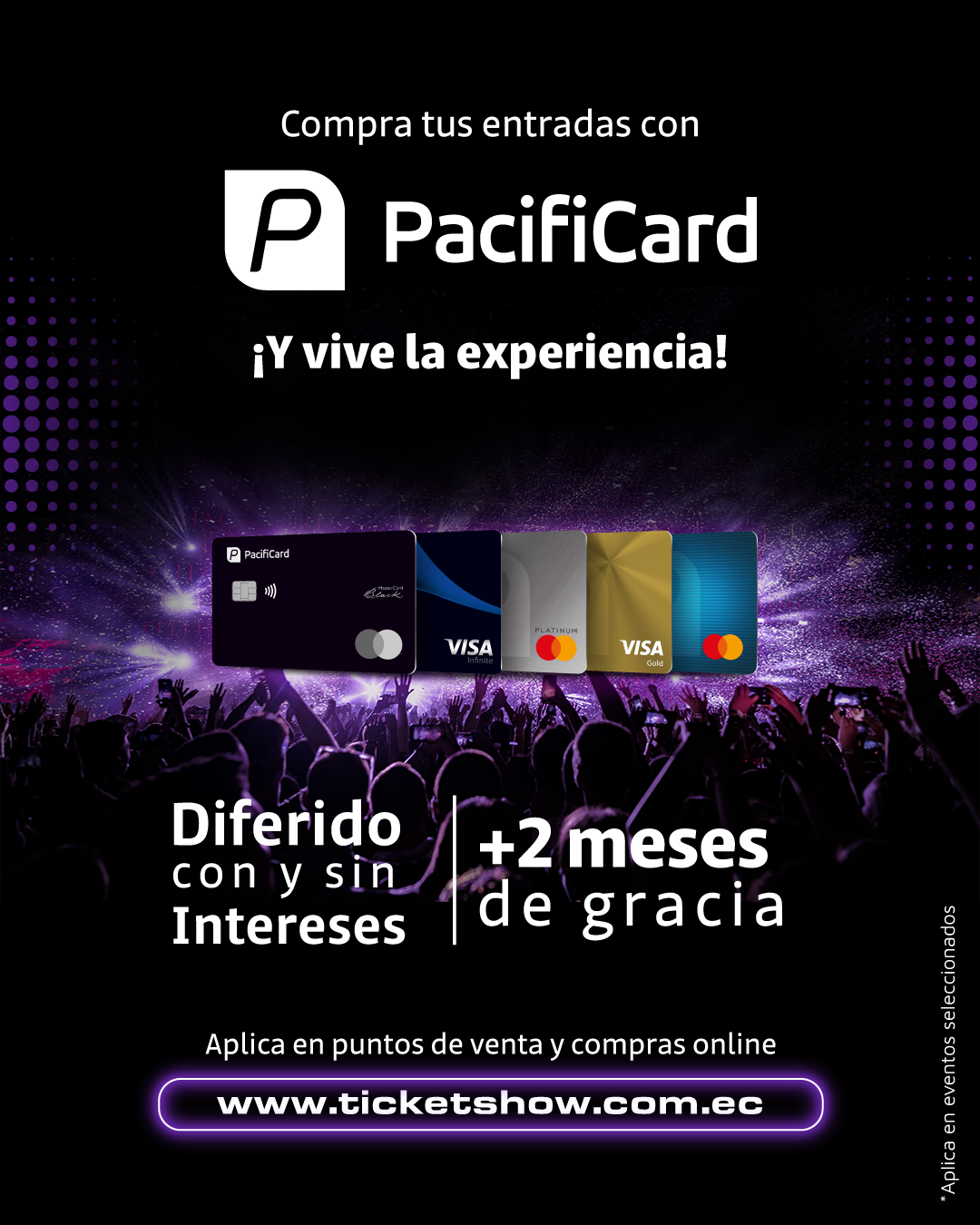 Difiere tus consumos en TICKETSHOW