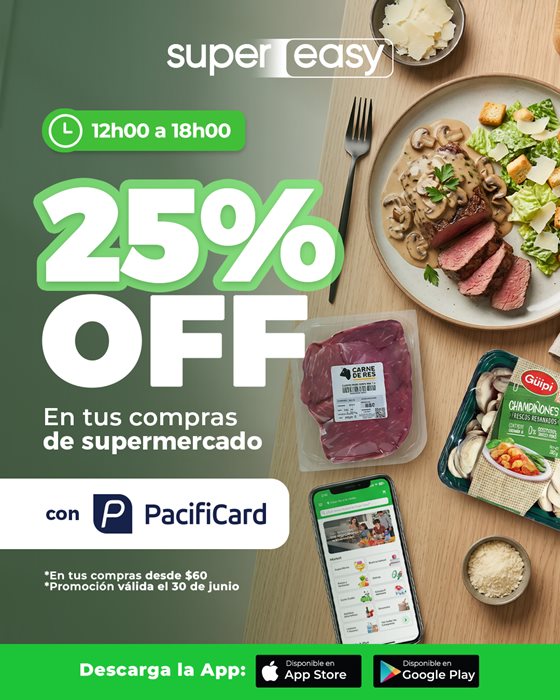En Súper Easy 25% OFF